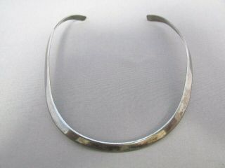 Vintage Taxco Mexico Sterling Wide Collar Choker Necklace