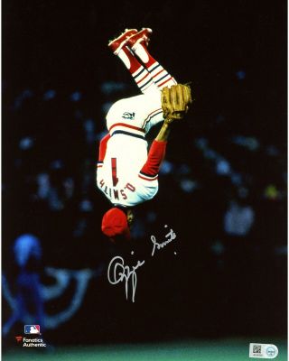 Ozzie Smith St.  Louis Cardinals Autographed 8 " X 10 " Vertical Flip Photograph