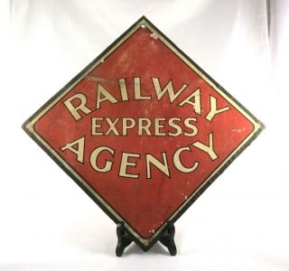 Vintage " Railway Express Agency " Sign