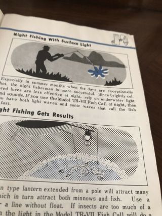 60s Fishing TR - VII Fish Call,  w/o Box Plus Bonus Book,  Secrets Of Tish 3
