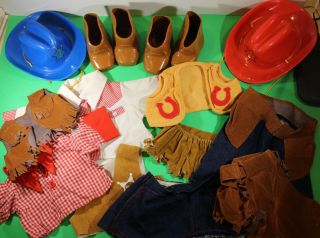 Vintage Cabbage Patch Kids Clothes Cowboy And Cowgirl Western Set