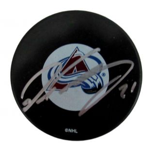 Peter Forsberg Signed/autographed Colorado Avalanche Hockey Puck Psa 154020