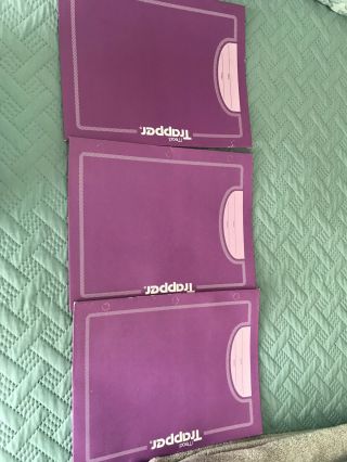Vintage Purple 1980 ' s Mead Trapper Keeper Set Of 3 Folders 2