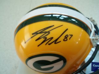 Jordy Nelson Signed Autographed Packers Mini Helmet Psa Bold Auto Jsa