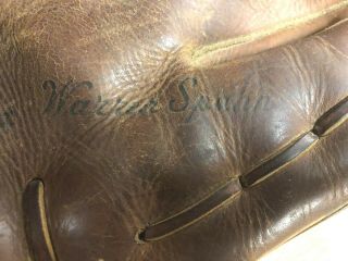 Warren Spahn Vintage Rawlings XPG 3 (?) Baseball Glove 3