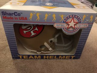 San Francisco 49ers Team Sharco Mini Helmet