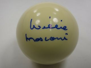 Willie Mosconi Signed Psa/dna Certified Authentic Cue Billiard Ball Autographed