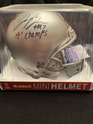 Ohio State Buckeyes Joey Bosa Signed Mini Helmet Jsa Sd04879