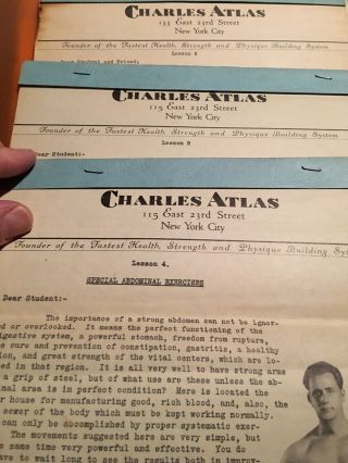 Charles Atlas Complete Course 12 Lessons Vintage 3