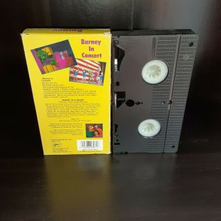 Vintage 1990 Barney in Concert VHS tape 2