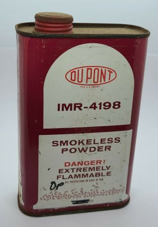 Dupont Imr - 4198 Smokeless Powder Collectible Tin