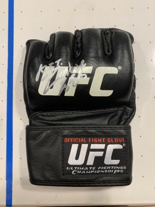 Chan Sung Jung “ The Korean Zombie ” Signed Ufc Fight Glove Mma Autograph