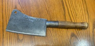 Vintage Diamond Cast Steel Meat Cleaver/ Butchers Knife