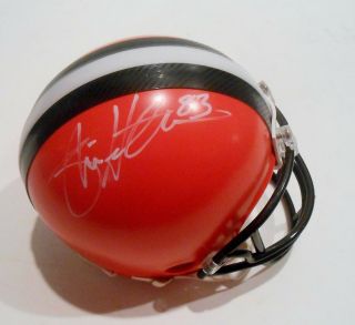 Brian Hartline Signed Cleveland Browns Football Mini Helmet W/coa 2015 Style