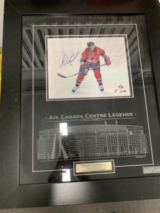 Mario Lemieux Limited Edition Signed Team Canada World Cup Framed Photo 2004