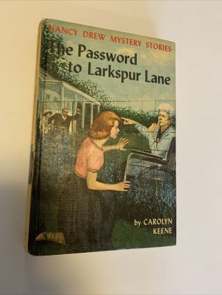 Vintage Nancy Drew Book 10 The Password To Larkspur Lane Yellow Matte Cover