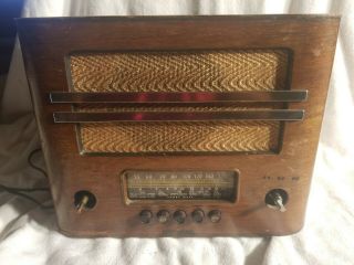 Vintage Rca Victor Short Wave Broadcast Radio Vintage Tube Radio (radio 5)