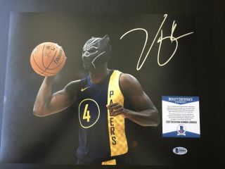 Victor Oladipo Autographed Signed 11x14 Photo Beckett Authenticated Pacers 2