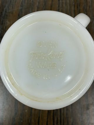 Vintage Fire King Prayer Coffee Mug Cup Red 3