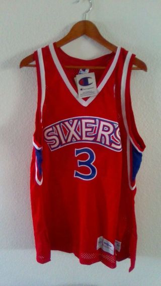 Vintage Nike Iverson Philadelphia 76ers Jersey Mens X Large Swingman