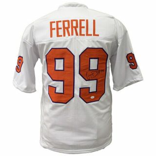 Clelin Ferrell Clemson Tigers Autographed White Custom Jersey - Jsa Authentic