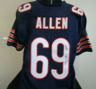 Jared Allen Autographed Signed Chicago Bears Jersey Psa / Dna