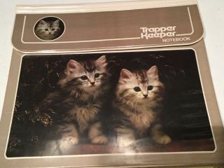 Vintage Trapper Keeper Notebook 1980 ' s 1990 ' s Cute Gray Cats Kittens 29096 Mead 2