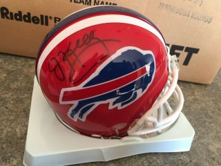 Buffalo Bills Jim Kelly Signed Mini Helmet W/coa