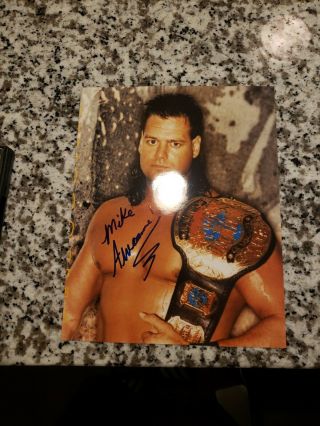 Mike Awesome Signed 8x10 Ecw Wcw