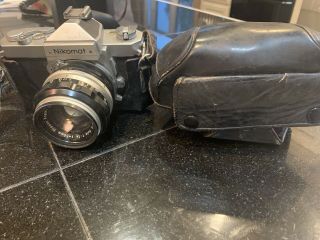 Vintage Nikon Nikomat Ft 35mm Camera W/ Case
