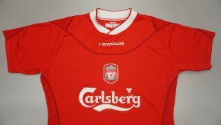 Vintage Liverpool 2002 2004 Home Football Soccer Shirt Jersey Reebok Camiseta 3