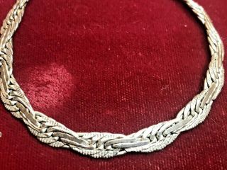 Vintage Estate Sterling Silver Necklace Chain 24 