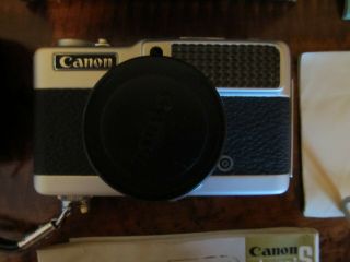 Vintage Canon Demi S Half Frame Camera 24mm X 18mm Film Frame