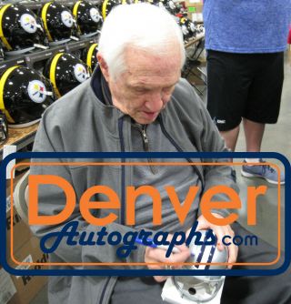Gil Brandt Autographed/Signed Dallas Cowboys Mini Helmet HOF Prova 23988 2