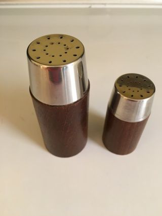 Vintage Wooden Salt And Pepper Shakers Des H Decker Sweden