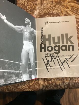 Hulk Hogan Autographed Book Hollywood Hulk Hogan 2002 3