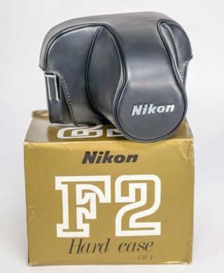 Vintage Nikon Ch - 4 Hard Leather Case For F2 F2s F2sb F2a F2as