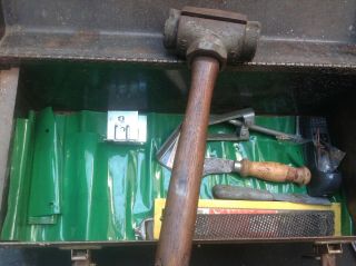 Antique Vintage Basa Hammer Green Tweed&co.  No.  3 Usa Made Old Tools Rare