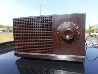 1952 Vintage Rca Victor Tube Radio Model 3 - X - 521 Works 100