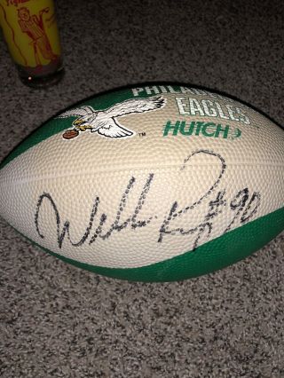 Philadelphia Eagles Vintage Hutch Football Signed By William Perry