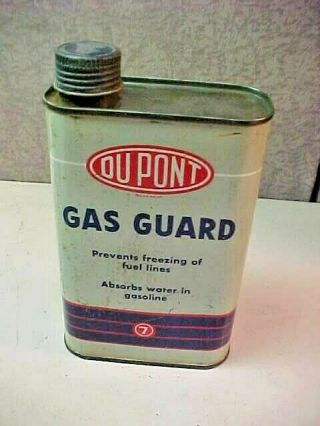 Vintage Dupont Gas Guard 1 Pint Tin Can