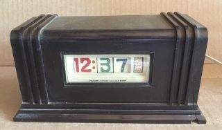 Vintage Pennwood Numechron Gmt Tymeter Digital Flip Clock