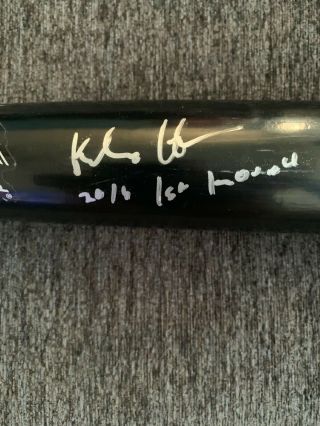 Kody Hoese Dodgers Inscribed Signed Auto Autographed Game Bat Beckett