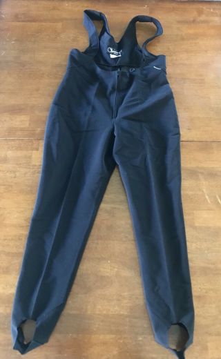 Vintage Obermeyer Black Women’s Wool Blend Stirrup Ski Pants Womens Size 12? C8