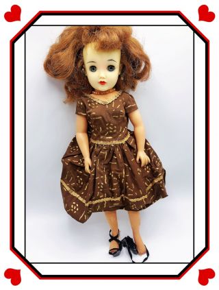❤️ideal Miss Revlon Doll Auburn Vt - 18 Vinyl 1950 