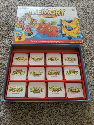 Vintage 1999 Memory Game Milton Bradley Complete
