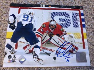 Corey Crawford Autographed Signed 2015 Stanley Cup Finals 8x10 Photo Hockey Ink