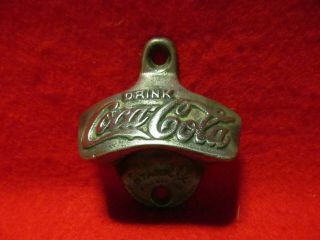 Drink Coca Cola Wall Mount Bottle Opener Vintage Starr - X Brown Co Usa