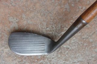 Antique Vintage Ralph Healy Beverly Hickory Wood Shaft Golf Club Mashie Niblick 2
