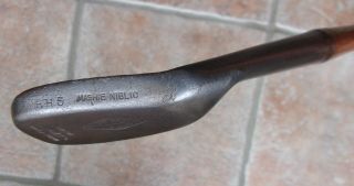 Antique Vintage Ralph Healy Beverly Hickory Wood Shaft Golf Club Mashie Niblick 3